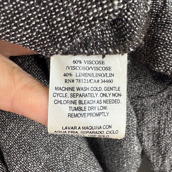 Eileen Fisher Linen Blend Button Up Tunic - Picture 4 of 6